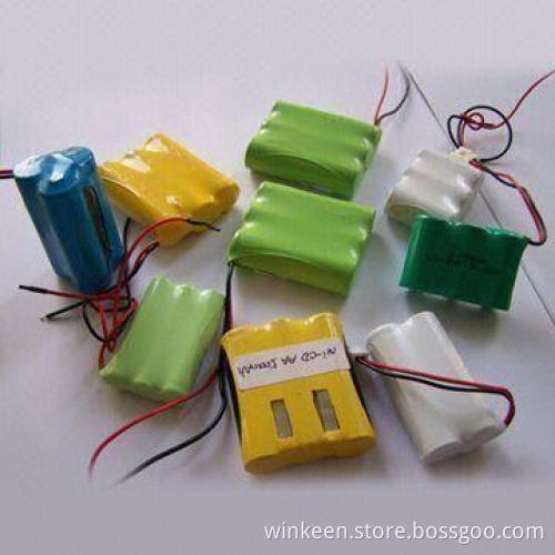 1,000mAh NiCd Rechargeable Battery Pack with OEM/ODM Options, 7.2V Nominal Voltage
